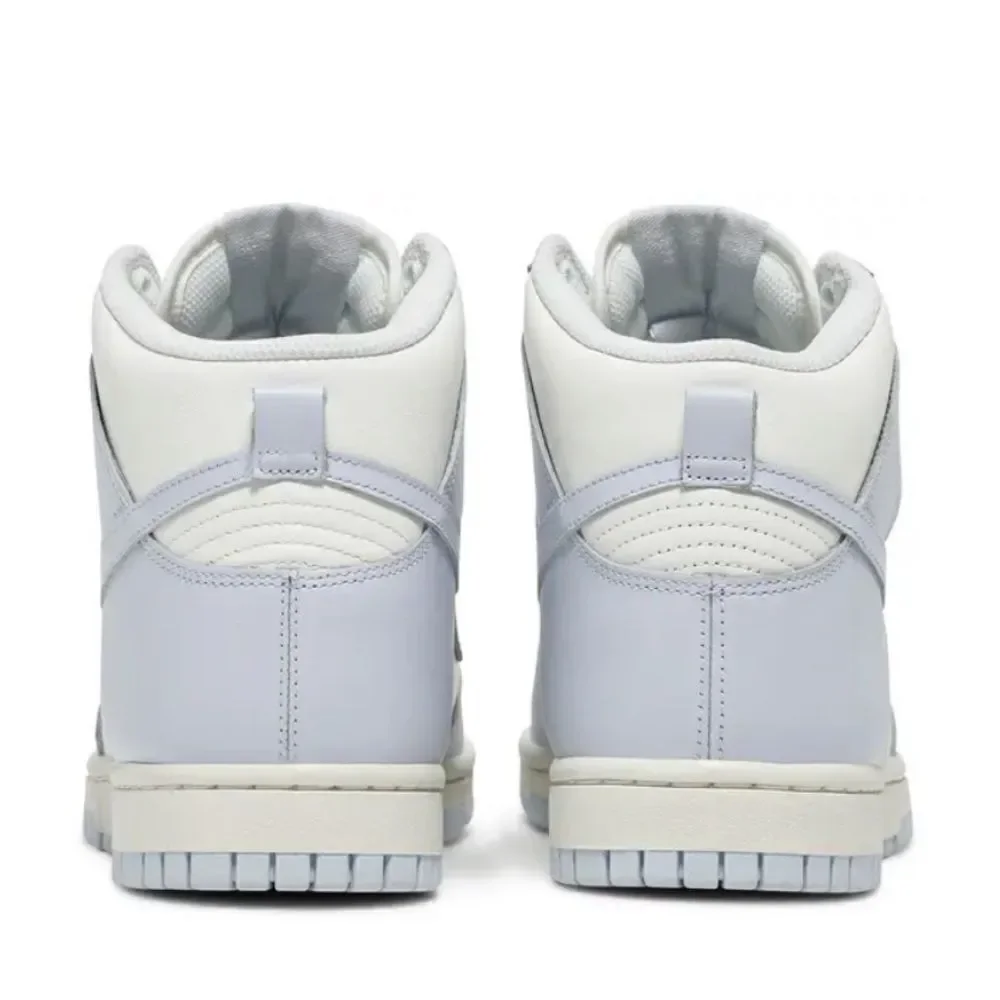 Nike Dunk High 'Football Grey' High-Top Sneakers in White and Gray